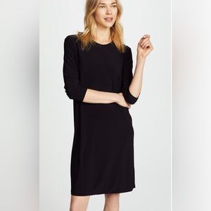 NWT Norma Kamali Black Crew Neck Dress - Large